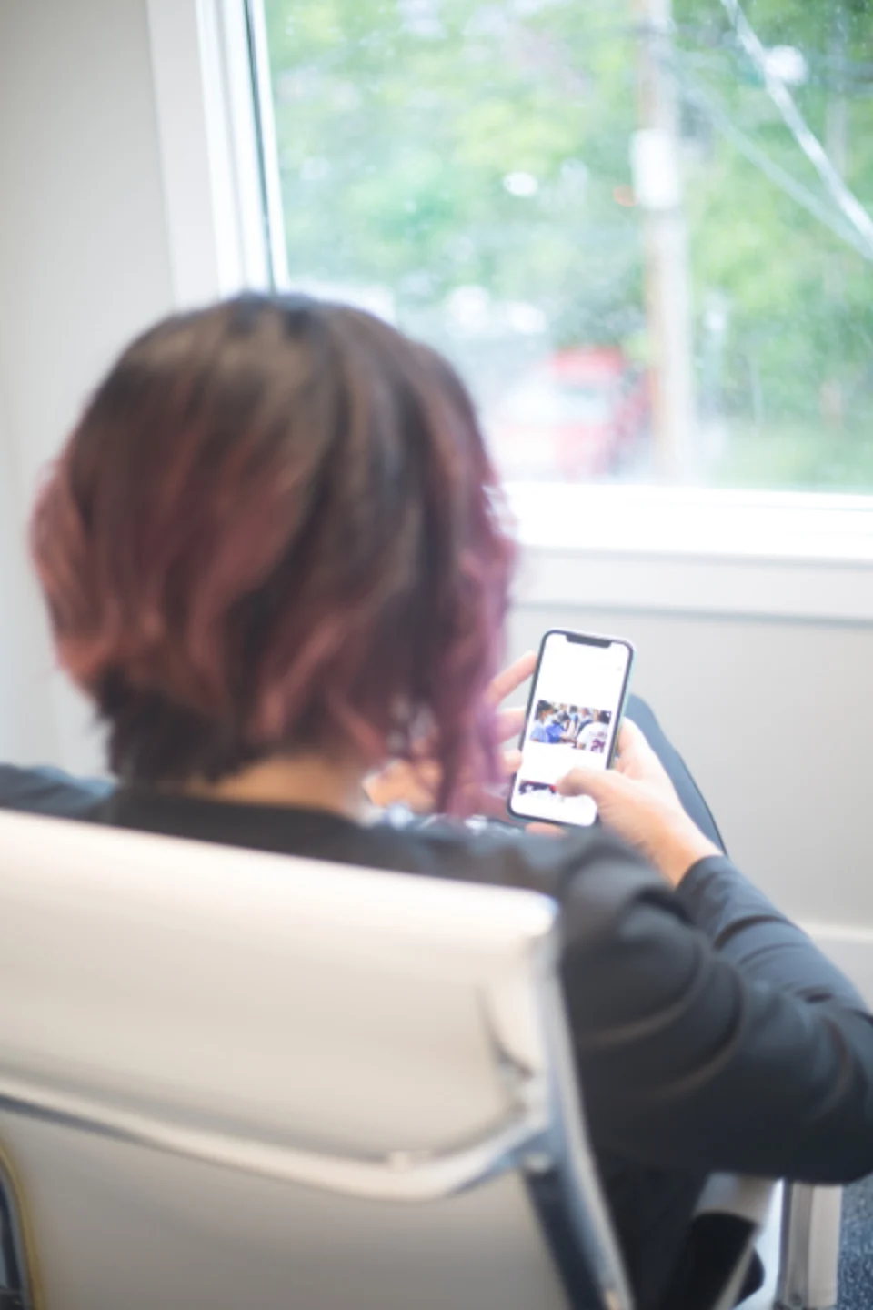 Browsing a smartphone