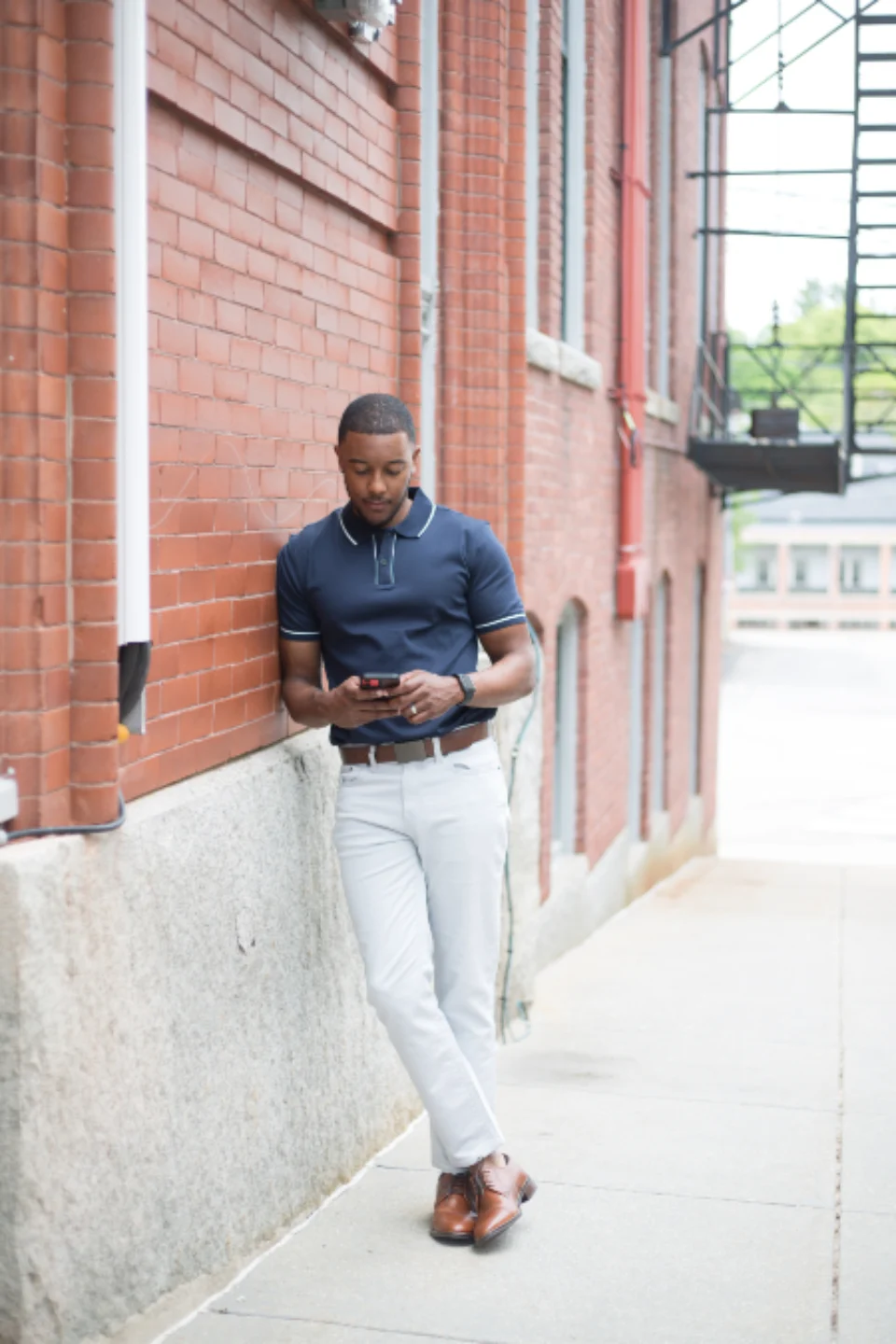 Man browsing on a smartphone